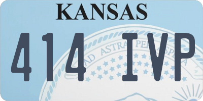 KS license plate 414IVP