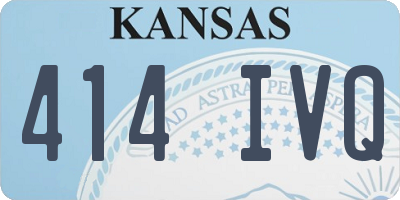 KS license plate 414IVQ