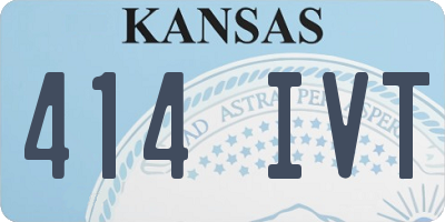 KS license plate 414IVT