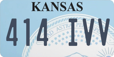 KS license plate 414IVV