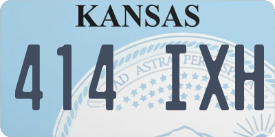 KS license plate 414IXH