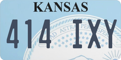 KS license plate 414IXY