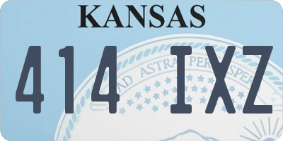 KS license plate 414IXZ