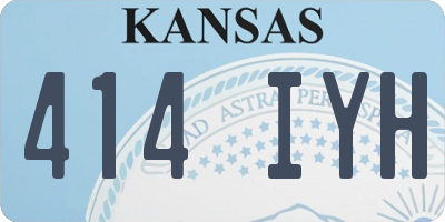 KS license plate 414IYH