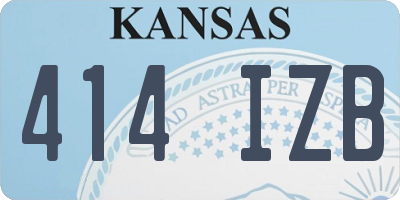 KS license plate 414IZB