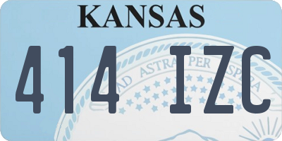 KS license plate 414IZC