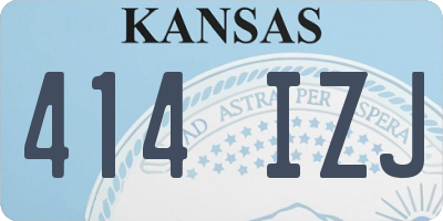 KS license plate 414IZJ