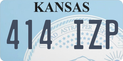 KS license plate 414IZP