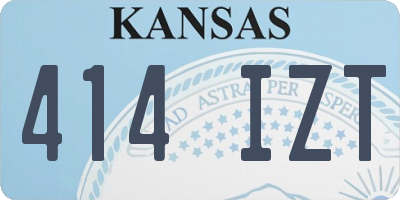 KS license plate 414IZT