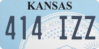 KS license plate 414IZZ