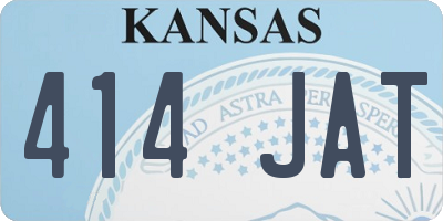 KS license plate 414JAT