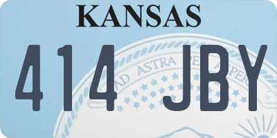 KS license plate 414JBY