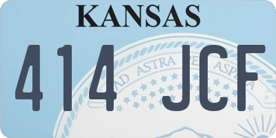 KS license plate 414JCF