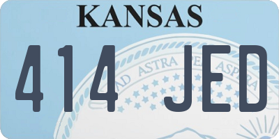 KS license plate 414JED