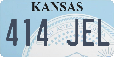 KS license plate 414JEL