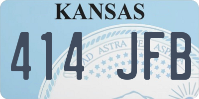 KS license plate 414JFB