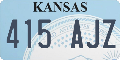 KS license plate 415AJZ