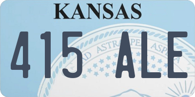 KS license plate 415ALE
