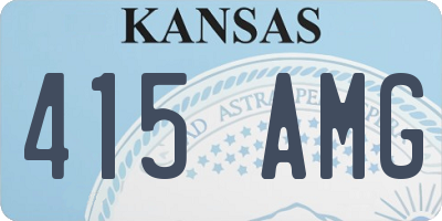 KS license plate 415AMG