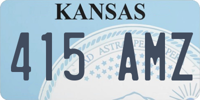 KS license plate 415AMZ