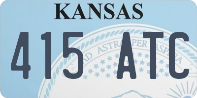 KS license plate 415ATC