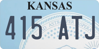 KS license plate 415ATJ