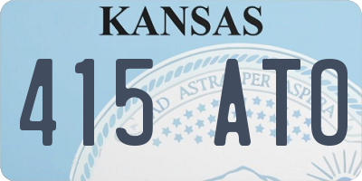 KS license plate 415ATO