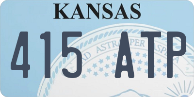 KS license plate 415ATP