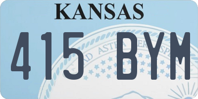 KS license plate 415BYM
