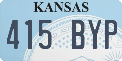 KS license plate 415BYP