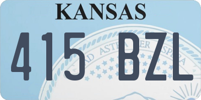 KS license plate 415BZL
