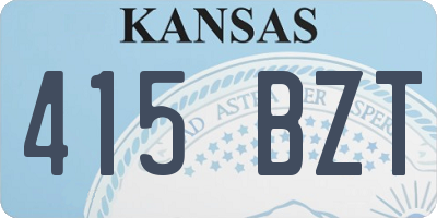 KS license plate 415BZT