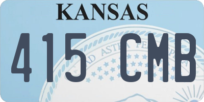 KS license plate 415CMB