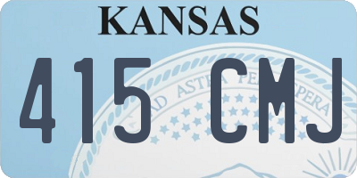 KS license plate 415CMJ