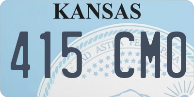 KS license plate 415CMO