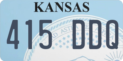 KS license plate 415DDQ