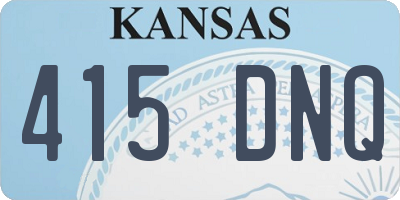 KS license plate 415DNQ