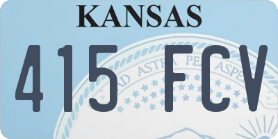 KS license plate 415FCV