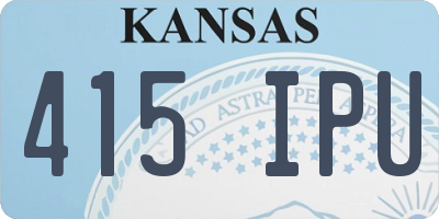 KS license plate 415IPU