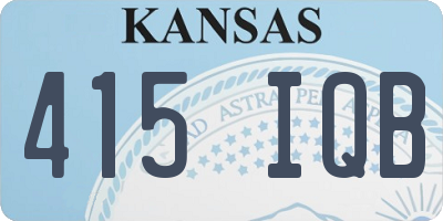 KS license plate 415IQB