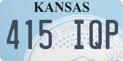 KS license plate 415IQP