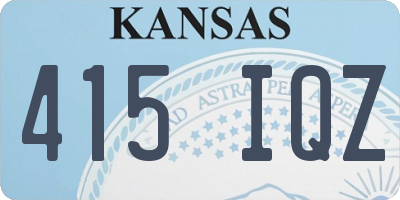 KS license plate 415IQZ