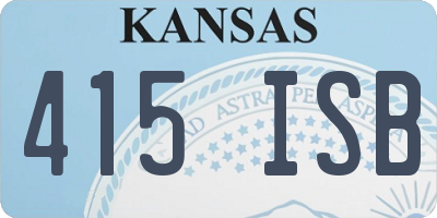 KS license plate 415ISB