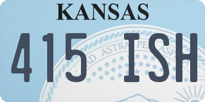 KS license plate 415ISH