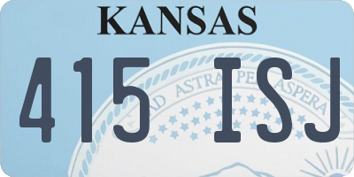 KS license plate 415ISJ
