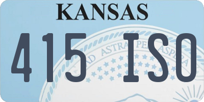 KS license plate 415ISO