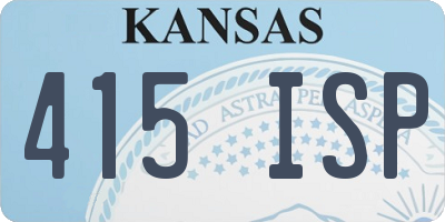 KS license plate 415ISP