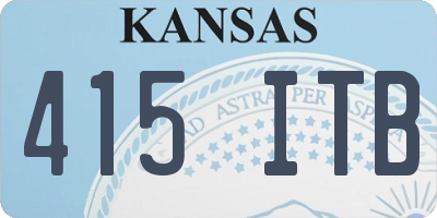 KS license plate 415ITB