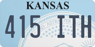 KS license plate 415ITH