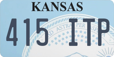 KS license plate 415ITP